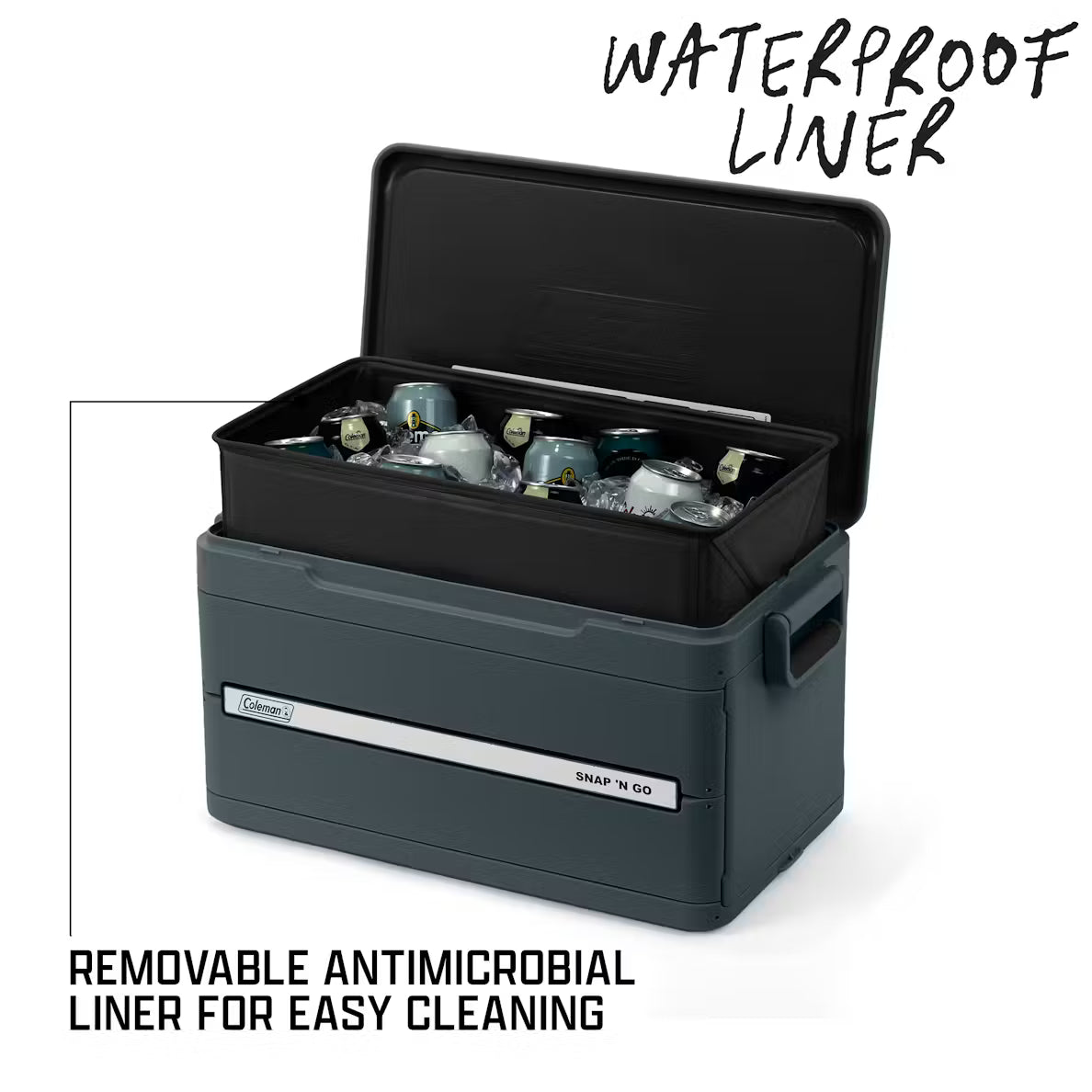 Coleman 55qt Snap N Go Cool Box - Blue Sapphire