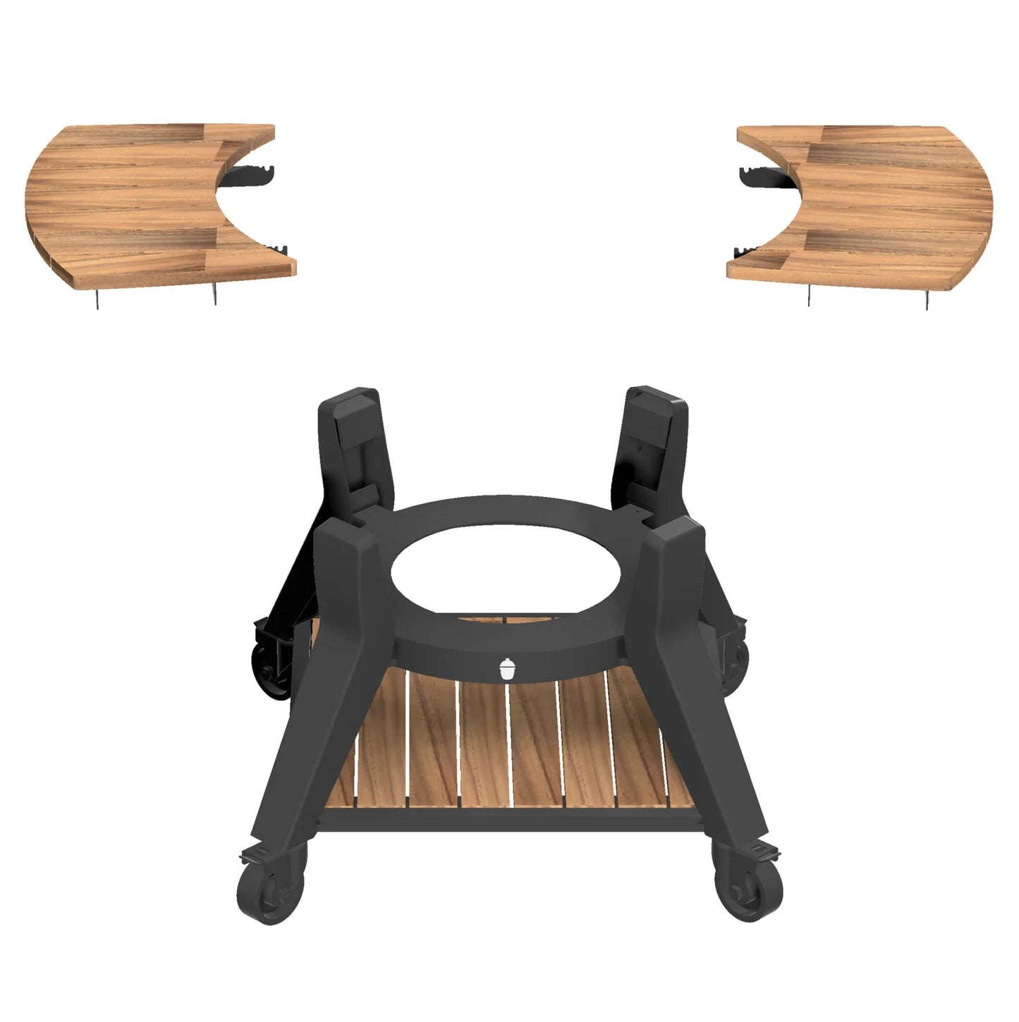 Trolley with Acacia Shelves for V2 Max Kama Gear Kamado