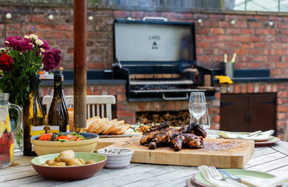 Flamery Large Asado Argentinian BBQ with Full Grill + Firebox