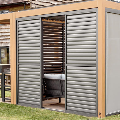 Sanctuary 3m Sliding Walls with Movable Louvres