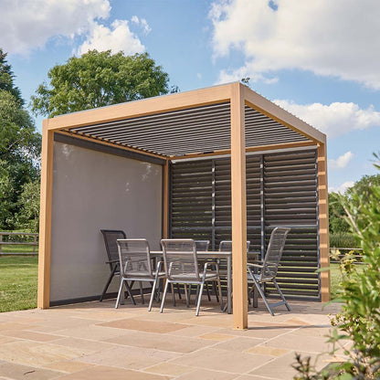 Sanctuary Oak 3 x 3m Pergola with Lights