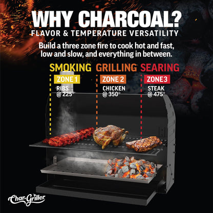 Char-Griller 30 Traditional Charcoal BBQ E2197