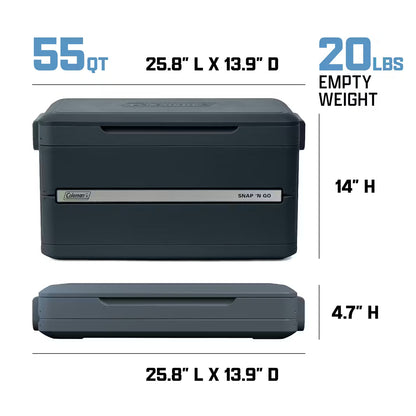 Coleman 55qt Snap N Go Cool Box - Blue Sapphire