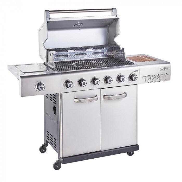 Outback Jupiter Hybrid 6 Burner Stainless Steel Gas BBQ